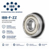 IBB F606 ZZ 6x17x6 flanged deep groove ball bearing