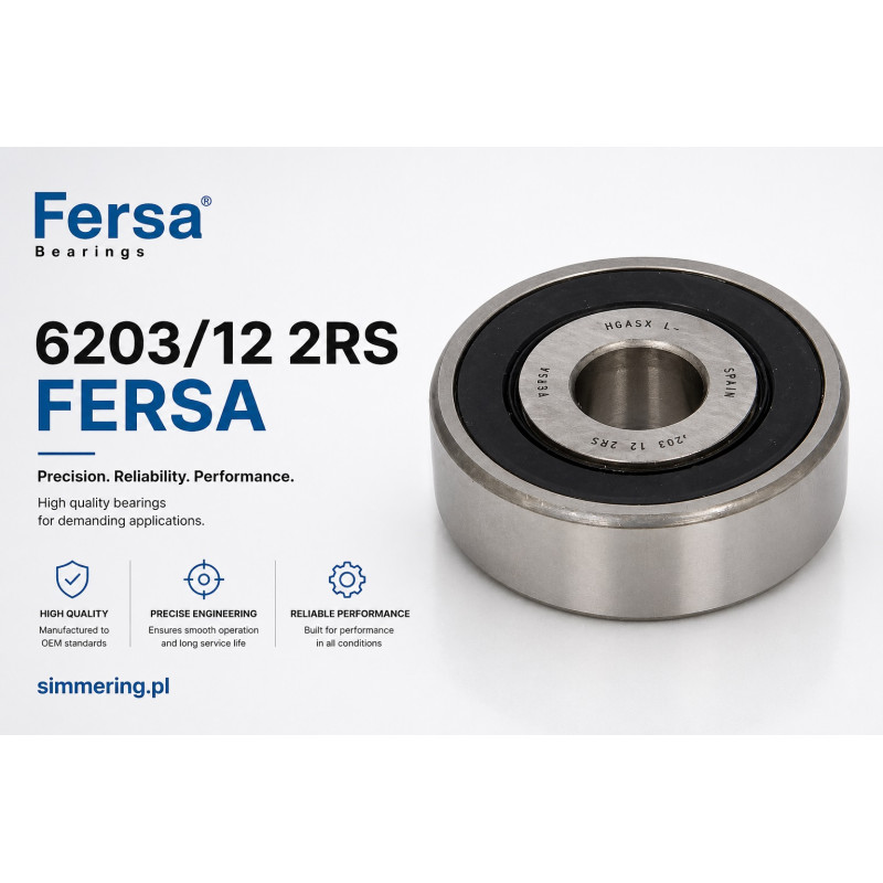 6203/12 2RS FERSA łożysko kulkowe zwykłe 12x40x12
