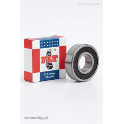 5001 2RS FŁT double row angular contact ball bearing 12x28x16