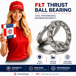 51110 FŁT thrust ball bearing 50x70x14