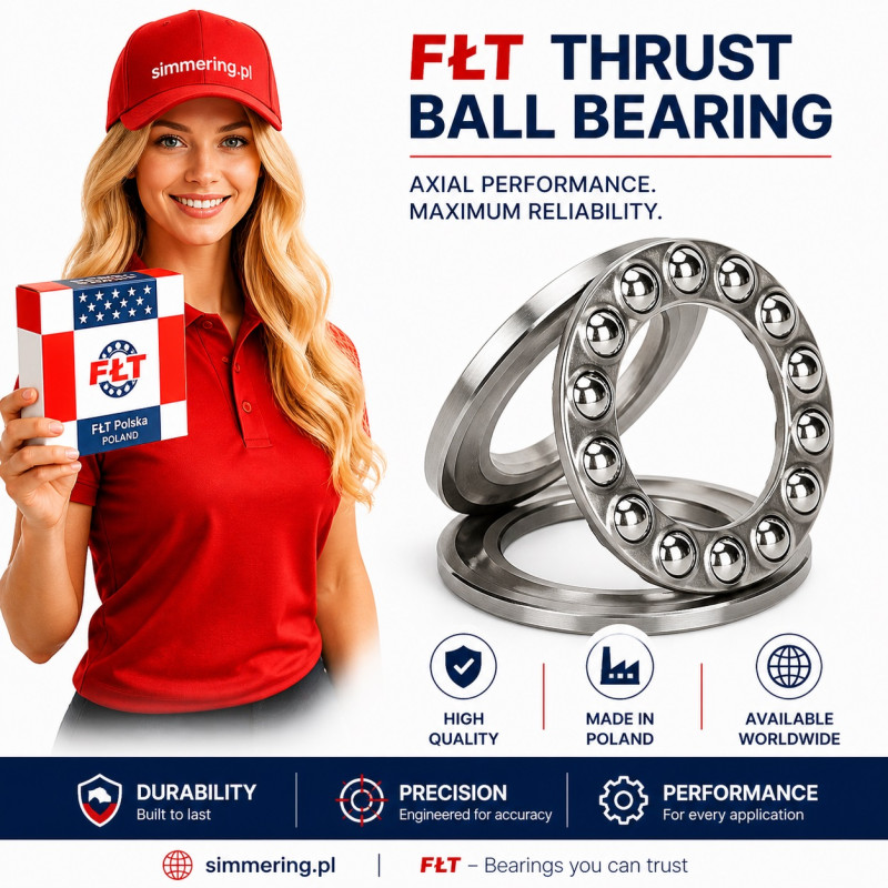 51110 FŁT thrust ball bearing 50x70x14