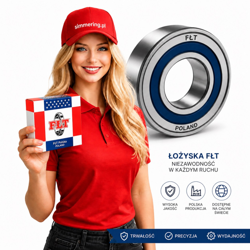6204 2RS FŁT deep groove ball bearing 20x47x14