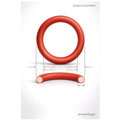 O-ring silikonowy 11,3x2,4 MVQ