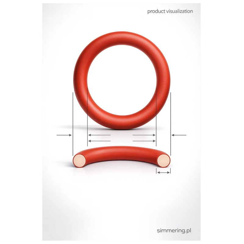 O-ring silikonowy 11,3x2,4 MVQ