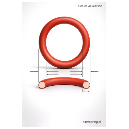 O-ring silikonowy 11,3x2,4 MVQ