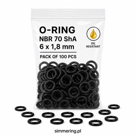 Oring NBR 70 ShA 6x1,8