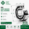 INA 3006 C3 30x55x19 double row angular contact ball bearing