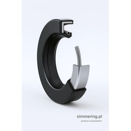 Rotary Shaft Seal 45x100x10 INCO NBR SC Oil Seal Single Lip