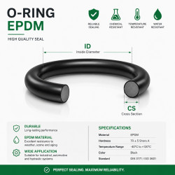 EPDM O-Ring 54x5 mm – water and weather resistant sealing ring