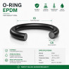 EPDM O-Ring 54x5 mm – water and weather resistant sealing ring