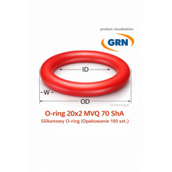 Oring 13x3,5 MVQ 70 ShA – silikonowy Oring