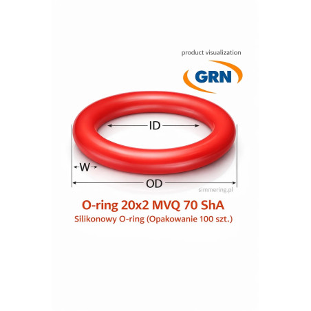 Oring 13x3,5 MVQ 70 ShA – silikonowy Oring