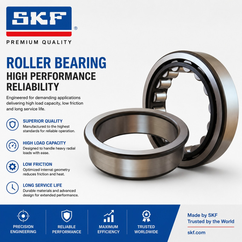 Łożysko walcowe SKF NJ216 ECP/C3 80x140x26 mm