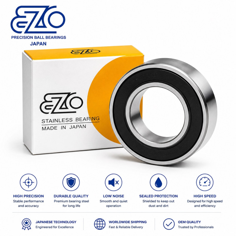SS 63802 2RS EZO 15x24x7 Łożysko kulkowe nierdzewne