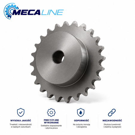 Koło łańcuchowe 16B-1 Z18 MECALINE - koło łańcuchowe simplex