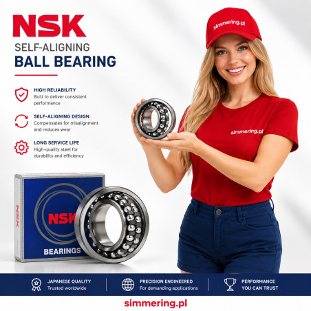 NSK 1315 K 75x160x37 Łożysko Kulkowe Wahliwe