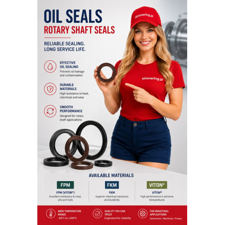 25x40x10 FPM FKM Viton TC Double Lip Oil Seal