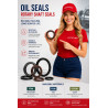 25x40x10 FPM FKM Viton TC Double Lip Oil Seal