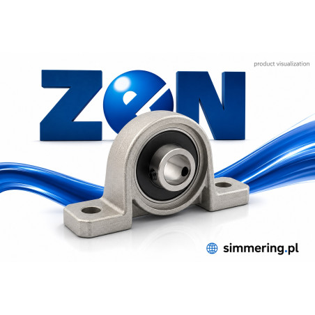 KP08 ZEN 8 mm Self-Aligning Bearing Unit in Zinc Die-Cast Housing