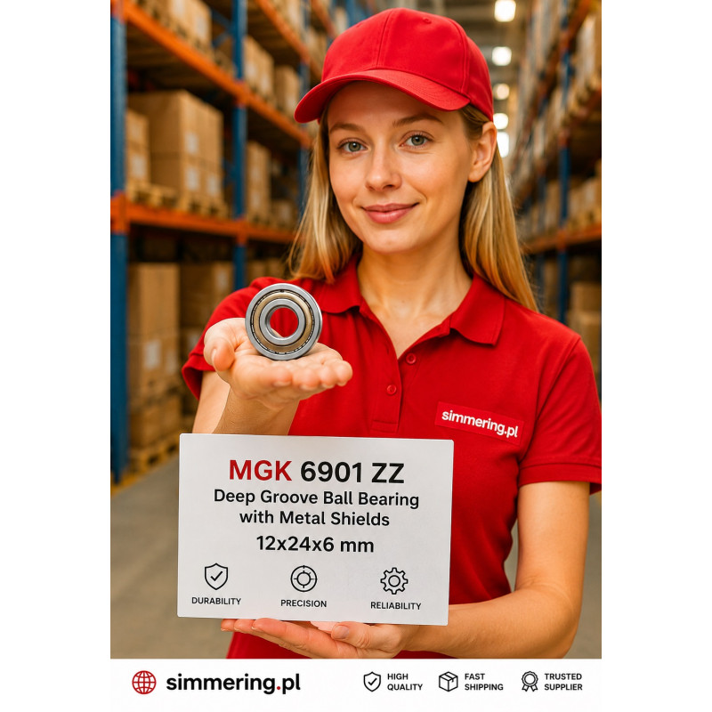 MGK 6901 ZZ 12x24x6 Deep Groove Ball Bearing