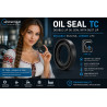 Rotary Shaft Seal 12.7x28.57x6.35 NBR AO Double Lip Oil Seal