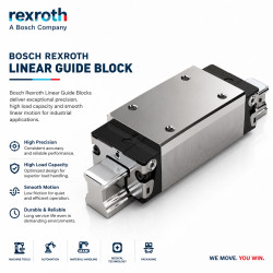 Wózek prowadnicy liniowej Bosch Rexroth R162479420 KWD-030-SLH-C0-N-1