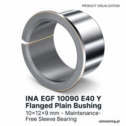 INA EGF 10090 E40 Y Tuleja Ślizgowa Kołnierzowa 10x12x9 mm