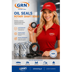Rotary Shaft Seal 55x90x10 NBR AO TC Double Lip Oil Seal GRN®