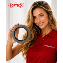 Rotary Shaft Seal CORTECO 19034570 NBR CASSETTA RWDR-K7 1HHI 90x130x17 - Wheel Hub Oil Seal for DAF