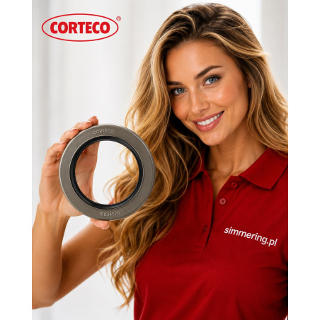 Rotary Shaft Seal CORTECO 19034570 NBR CASSETTA RWDR-K7 1HHI 90x130x17 - Wheel Hub Oil Seal for DAF
