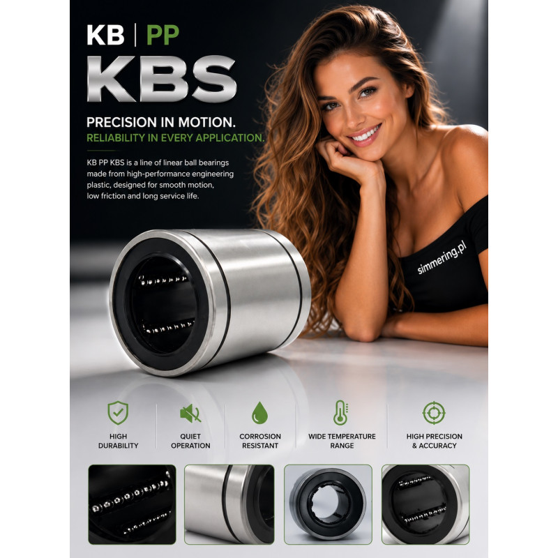 KB 0824 PP KBS Linear Ball Bearing 8x15x24