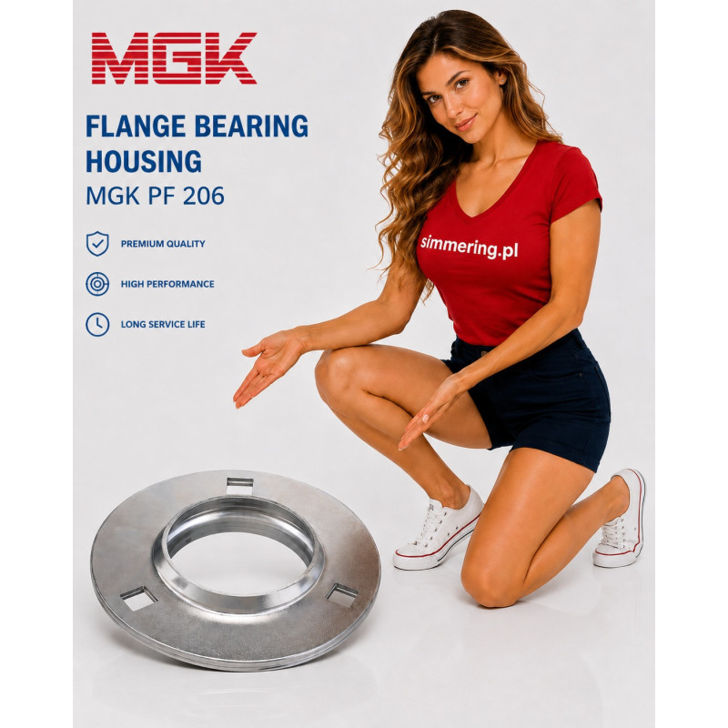 MGK PF 206 Flange Bearing Housing for UC206 30 mm Shaft