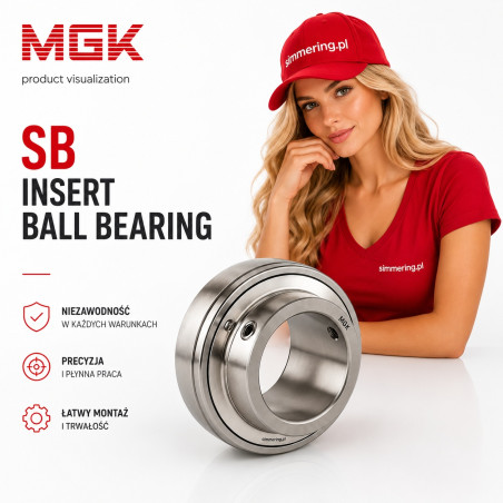 MGK SB 204 Insert Ball Bearing 20x47x25 mm