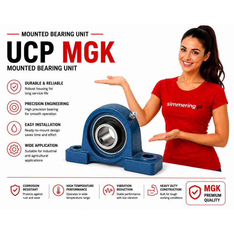 Łożysko Samonastawne w Oprawie UCP 210 MGK 50 mm