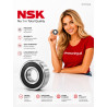 NSK 6005 2RS Deep Groove Ball Bearing 25x47x12 mm
