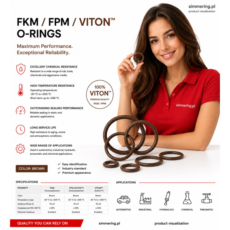 FPM FKM Viton O-Ring 437x7 High Temperature Seal
