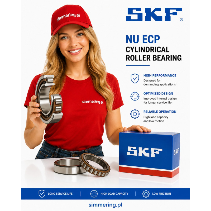 SKF NU 2308 ECP Cylindrical Roller Bearing 40x90x33 mm