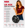 UK212 NSK 55x110x38 Łożysko Samonastawne