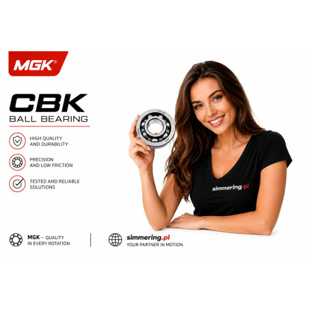 CBK 486 MGK Deep Groove Ball Bearing 22x52x15