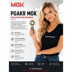 PGAKR 6 MGK M6 Przegub kulowy z gwintem zewnętrznym