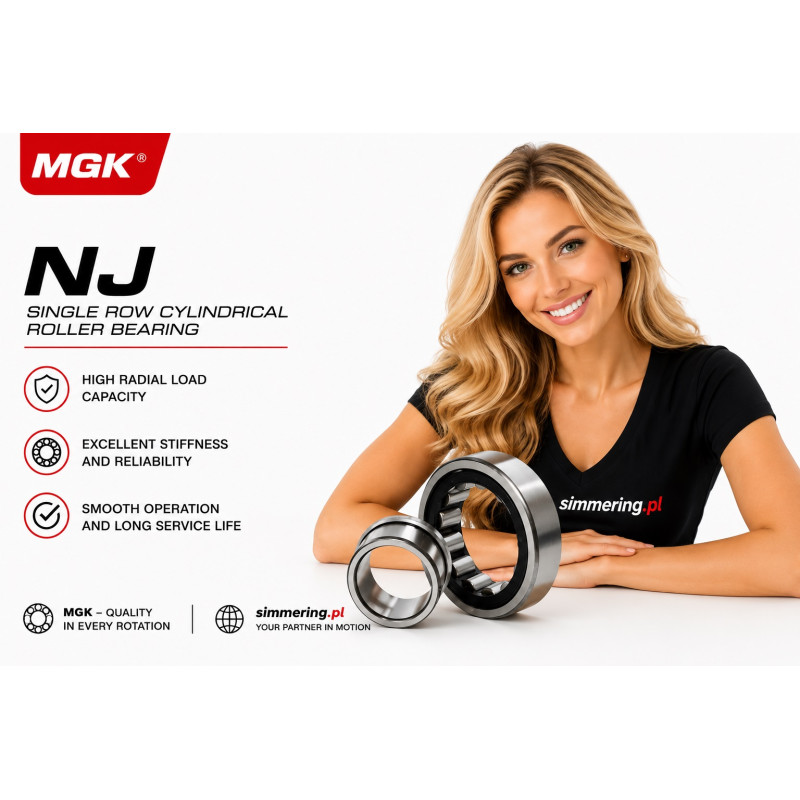 NJ 309 E MGK 45x100x25 Łożysko walcowe jednorzędowe