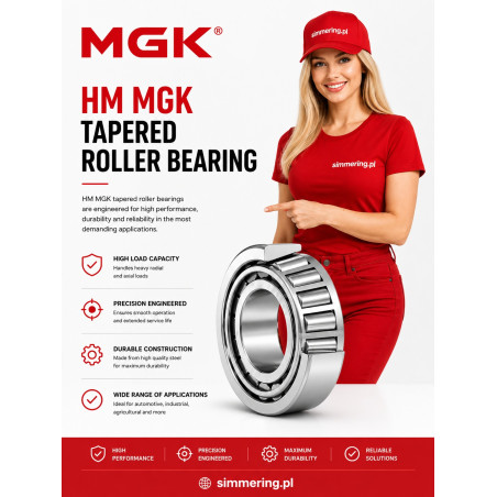 HM89446/10 MGK 34.92x76.20x29.37 Tapered Roller Bearing