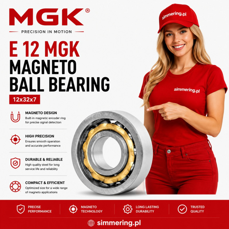 E 12 MGK 12x32x7 Magneto Ball Bearing