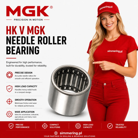 HK 5020 V MGK 50x58x20 Needle Roller Bearing