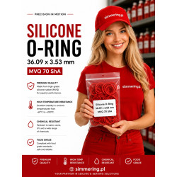 Silicone O-Ring 36.09x3.53 mm MVQ 70 ShA
