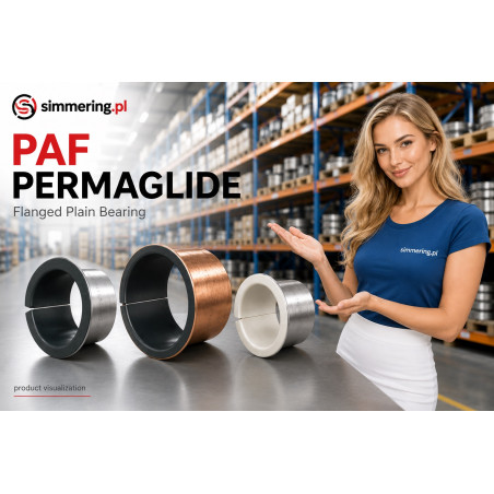 PAF08055 P11 PERMAGLIDE 8x10x5.5 mm Flanged Plain Bearing