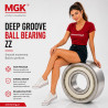 SS 608 ZZ MGK Stainless Steel Ball Bearing 8x22x7