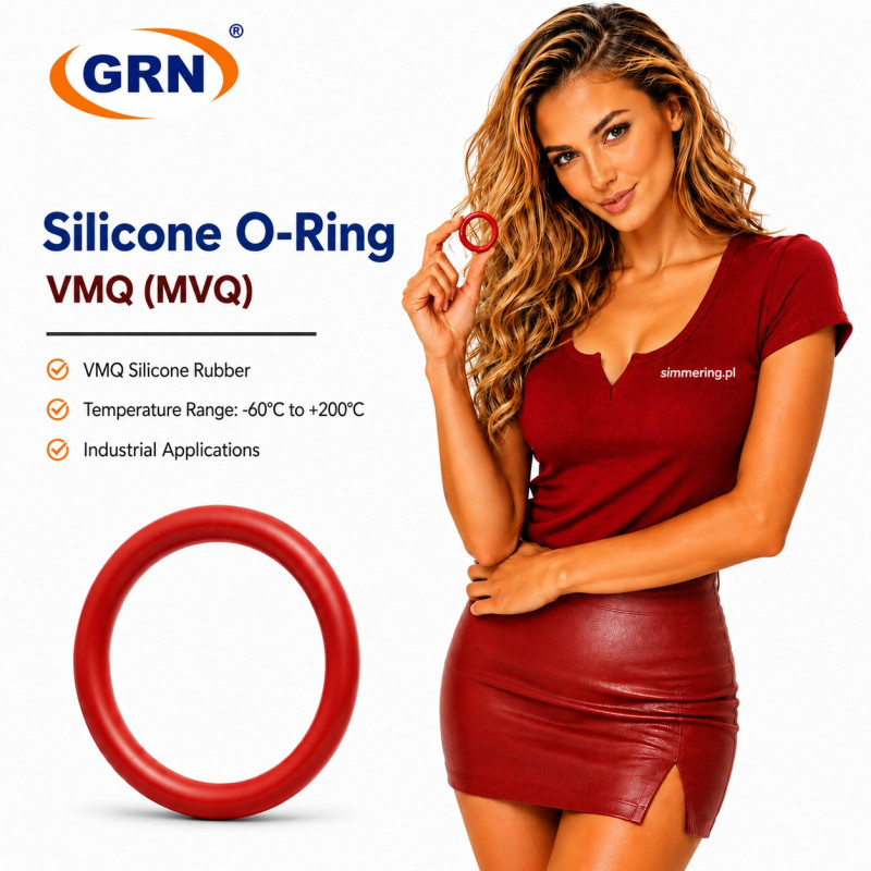 Oring 7x1,5 MVQ FDA 70 ShA silikonowy