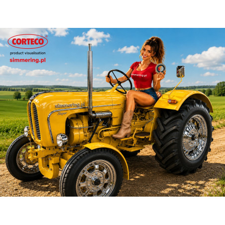 Uszczelniacz CORTECO 12013519 NBR COMBI SF6 Simmerring 30x44x14