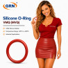 O-Ring 6x1 mm MVQ 70 ShA - Silicone Rubber O-Ring (Pack of 100)